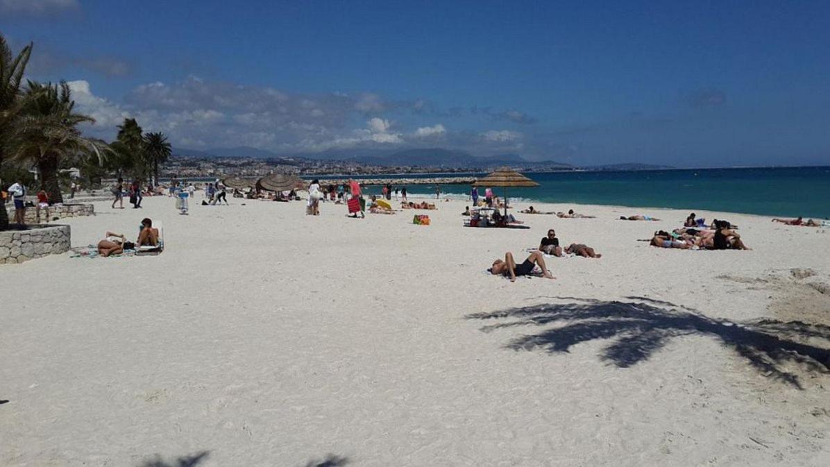 Bel Appartement Les Pieds Dans L'Eau Villeneuve-Loubet Luaran gambar